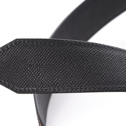 Hermes Epsom 45mm Mousqetons Tressage Shoulder Strap Black Gold 4 of 5
