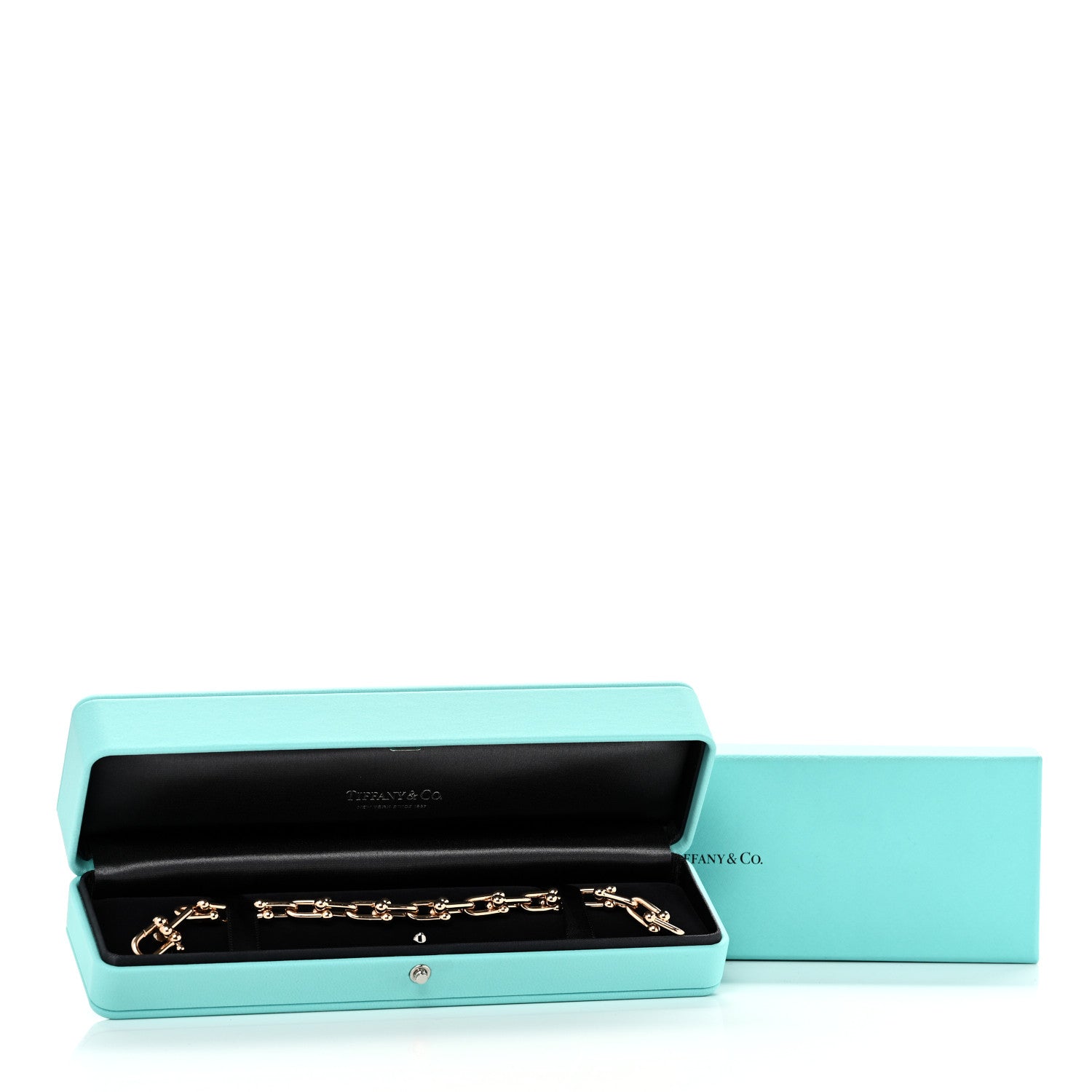 Tiffany 18K Rose Gold Medium HardWear Link Bracelet 1856928