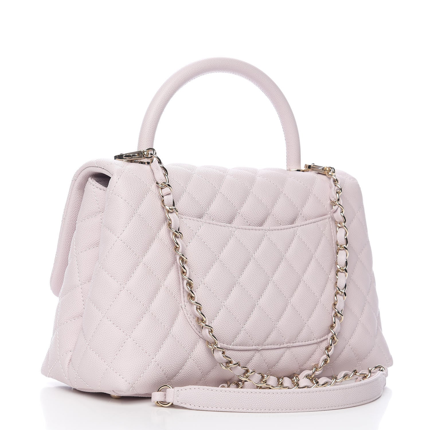 Chanel Caviar Quilted Small Coco Handle Flap Lilas Lilac 2 of 10