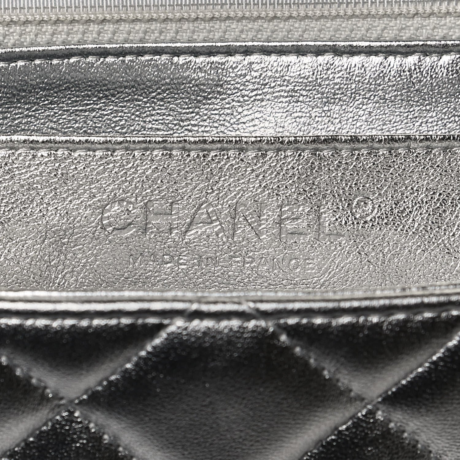 Chanel Metallic Lambskin Quilted Maxi Single Flap Silver 6 of 12