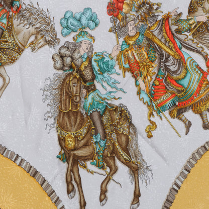 Hermes Silk Les Fetes du Roi Soleil Scarf 90 1 of 7
