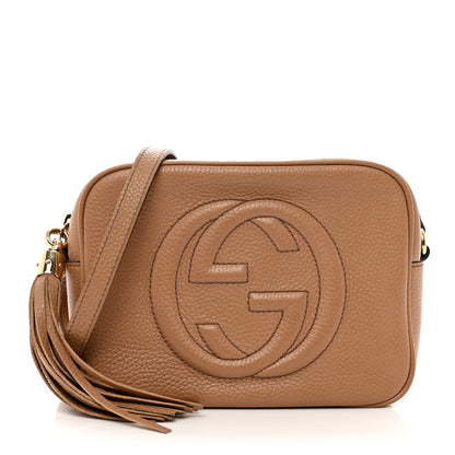 Gucci Pebbled Calfskin Small Soho Disco Bag Camelia 1 of 11