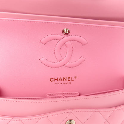 Chanel Lambskin Quilted Small Double Flap Pink 6 of 11