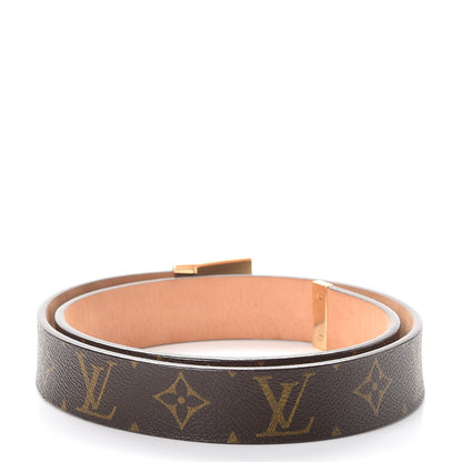 Louis Vuitton Monogram Ceinture Belt Gold Buckle 85 34 3 of 10
