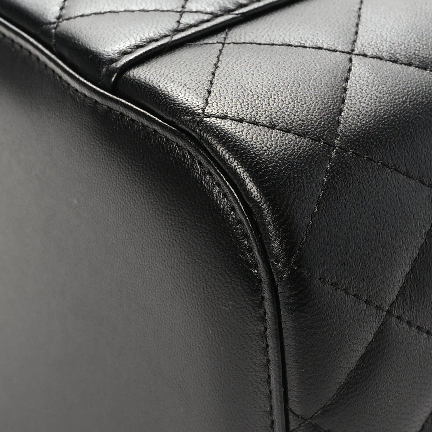 Chanel Lambskin Quilted Large Vanity Pouch Black 11 of 11