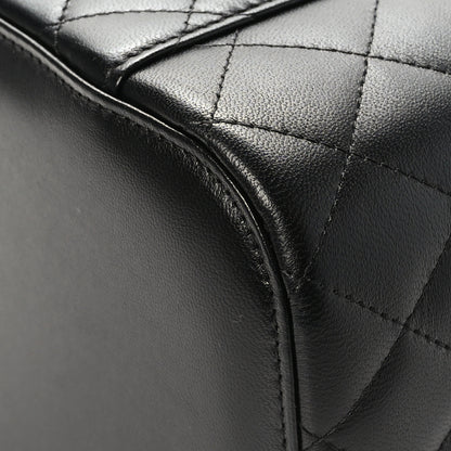Chanel Lambskin Quilted Large Vanity Pouch Black 11 of 11