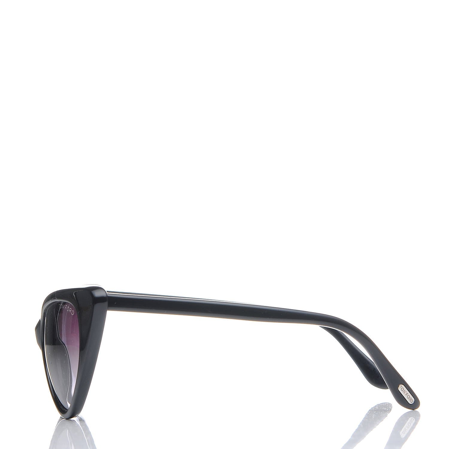 Tom Ford Acetate Nikita Cat Eye Sunglasses TF173 Black 3 of 15