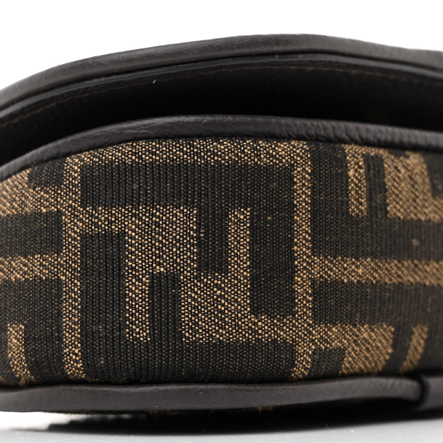 Fendi Fabric Jacquard Vitello Cher Cuoio FF 1974 Nano Fendi C'mon Tobacco Moro Ebano 9 of 11