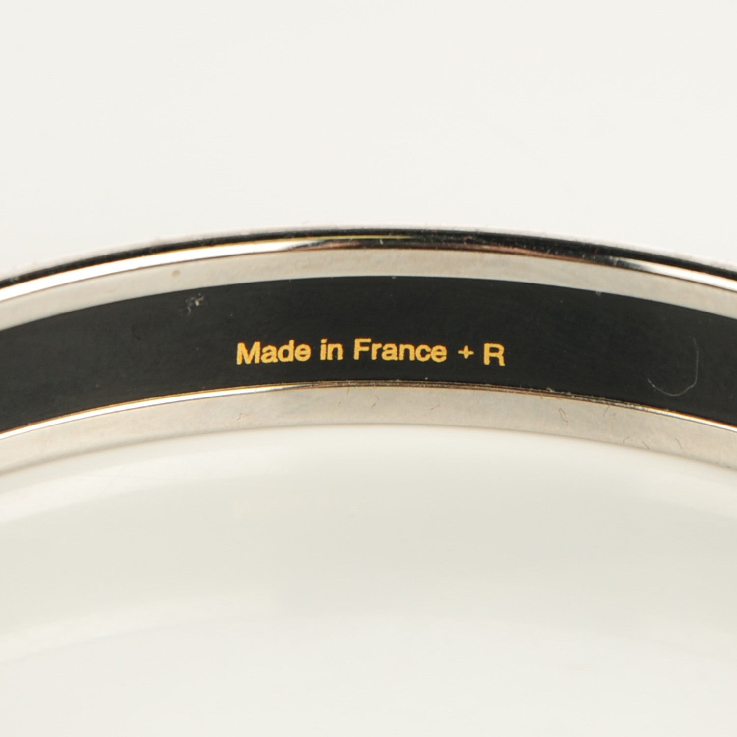 Hermes Enamel Printed Narrow Festival des Amazones Bracelet 62 Orange 5 of 6