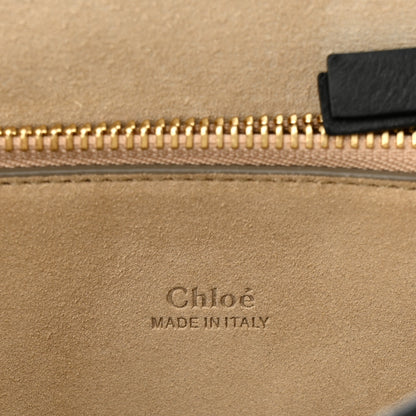 Chloe Suede Wonder Woman Patchwork Medium Faye Shoulder Bag Black 6 of 10