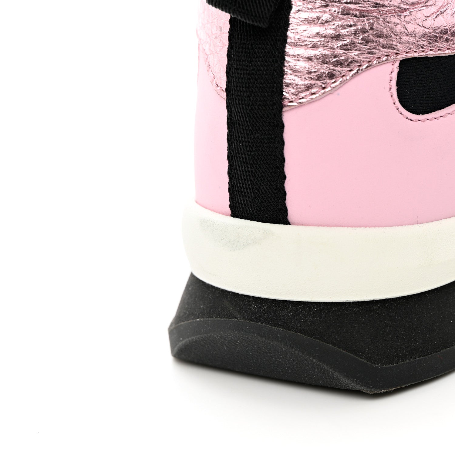 Fendi Neoprene Studded Fun Fair Scuba Sneakers 38 Pink Multicolor 10 of 16