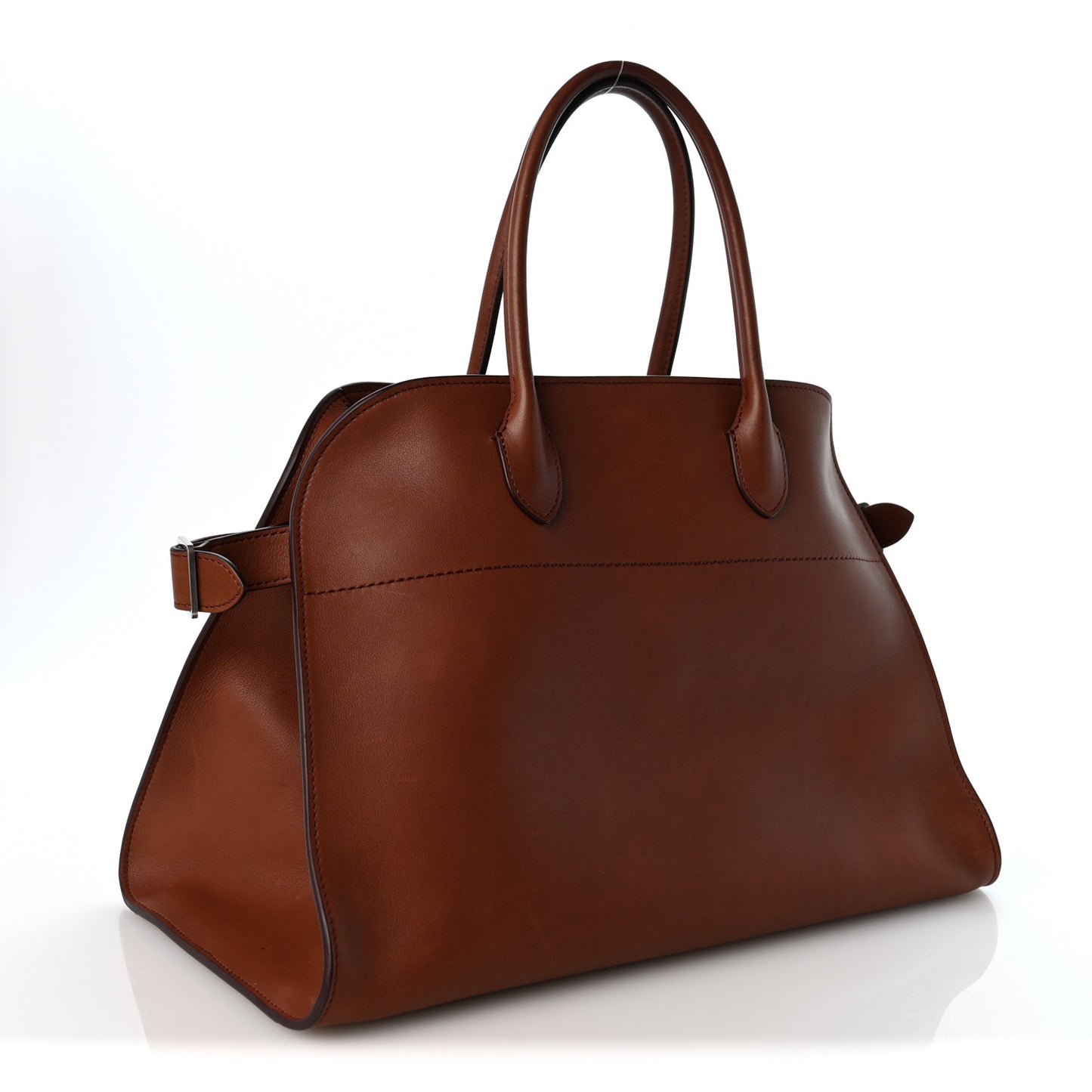Polished Saddle Calfskin Soft Margaux 15 New Burgundy