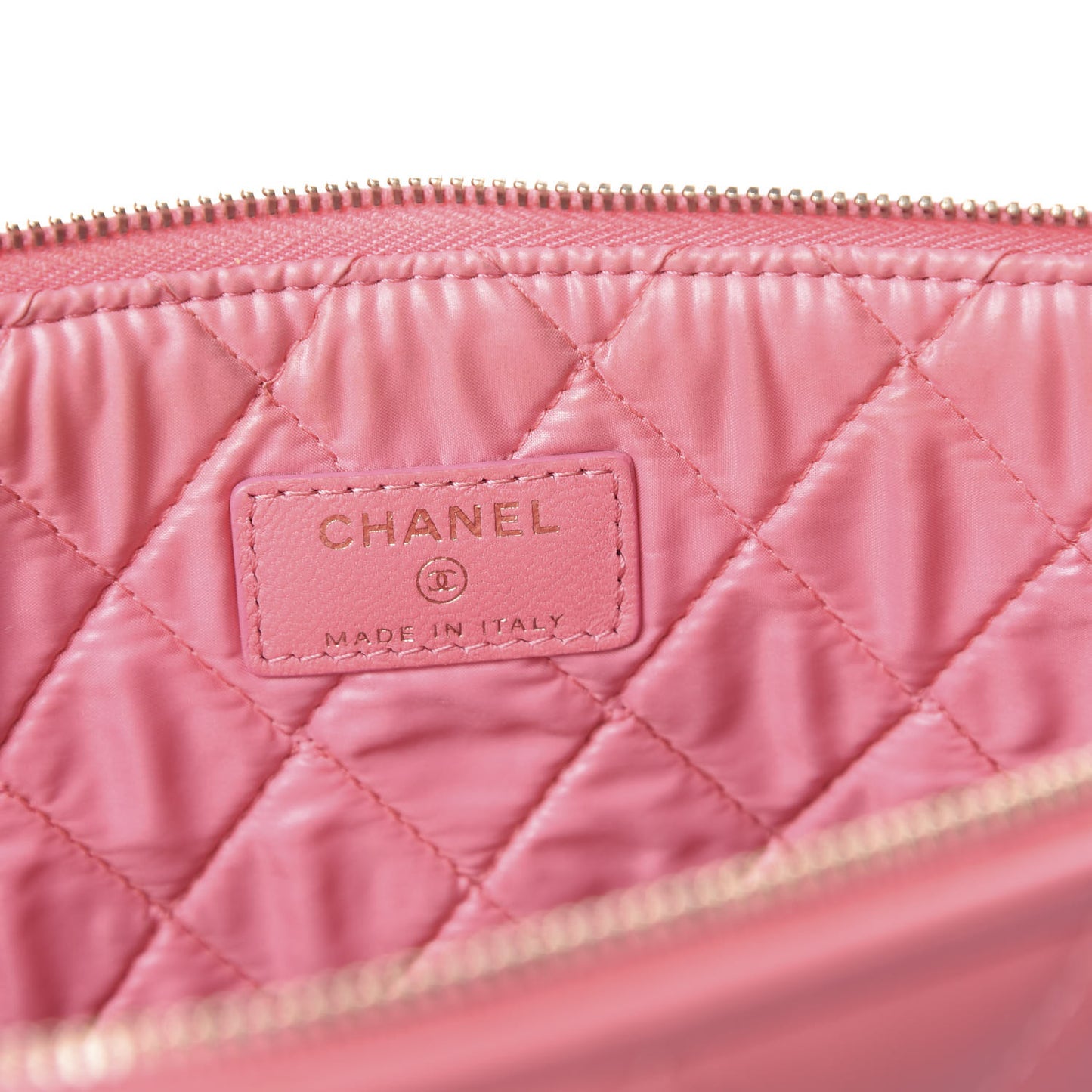 Lambskin Patchwork Large Cosmetic Case Multicolor