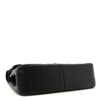 Chanel Caviar Quilted Jumbo Double Flap Black 6 of 23