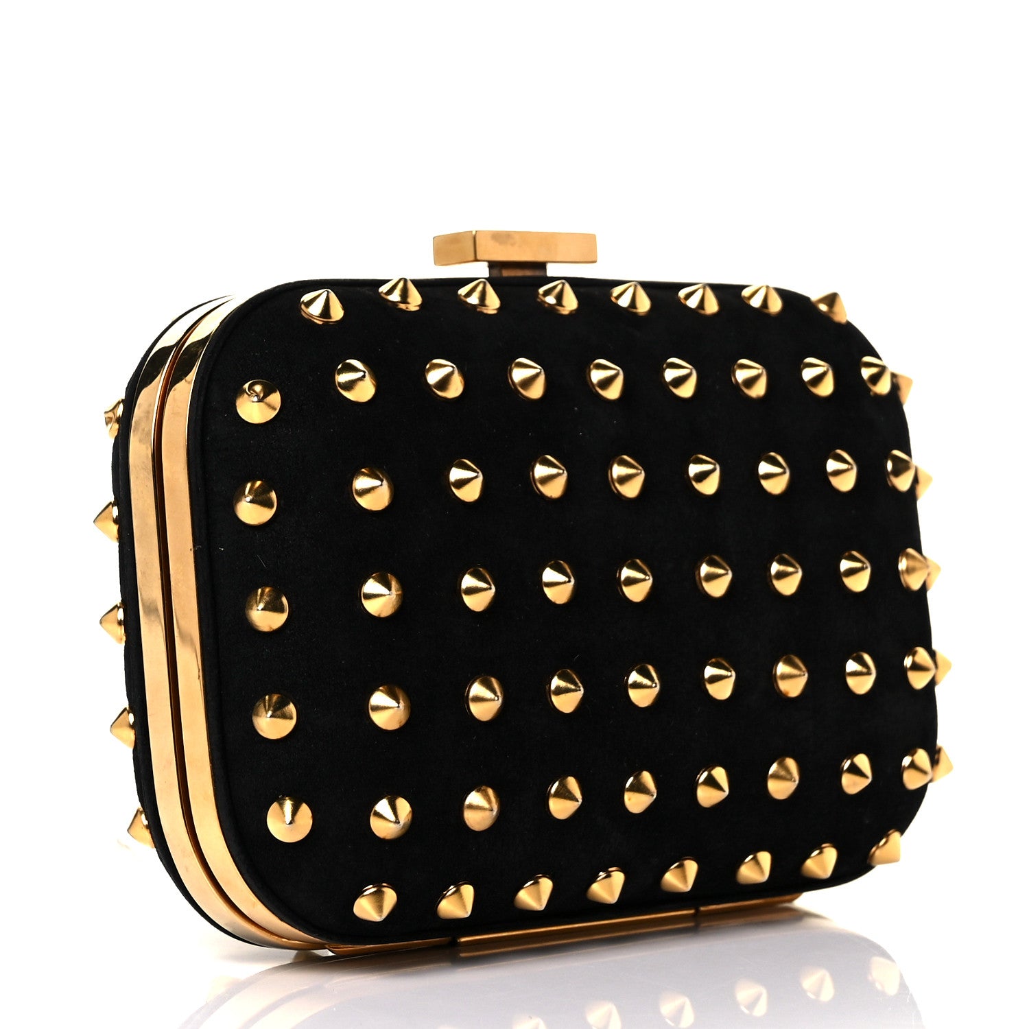 Gucci Studded Broadway Clutch Black 3 of 9