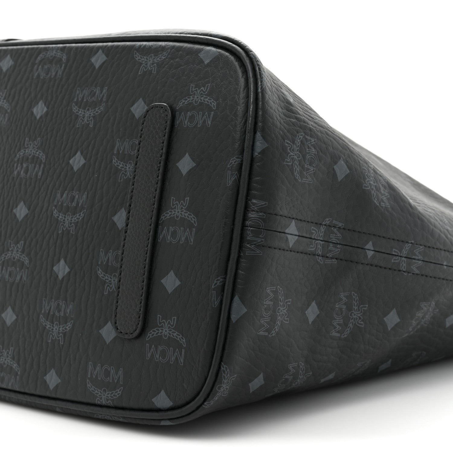 MCM Visetos Large Liz Reversible Shopper Tote Black 14 of 16