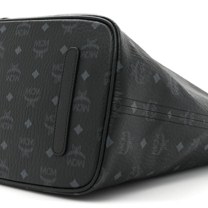 MCM Visetos Large Liz Reversible Shopper Tote Black 14 of 16