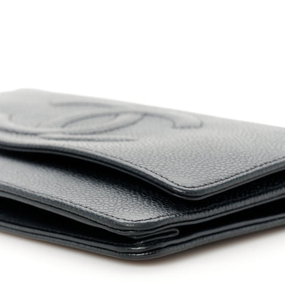 Chanel Caviar Timeless CC Wallet On Chain WOC Black 12 of 12