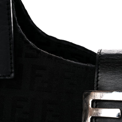 Fendi Zucchino Vitello Shoulder Bag Black 12 of 23
