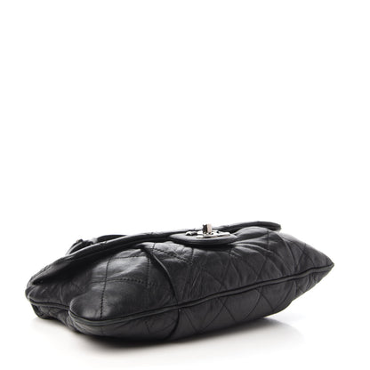 Chanel Calfskin Coco Pleats Messenger Flap Black 4 of 11