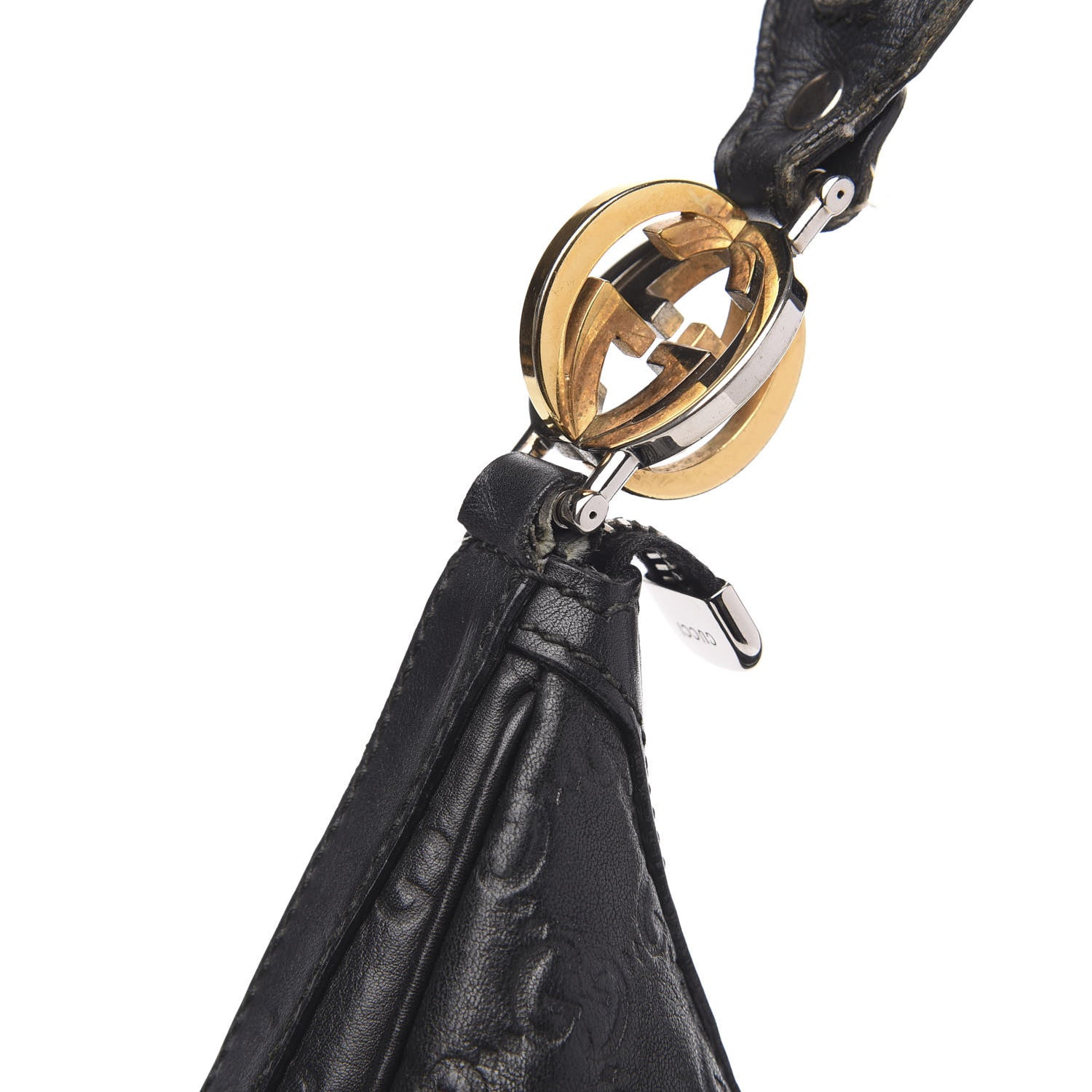 Gucci Guccissima Medium GG Twins Hobo Black 12 of 14