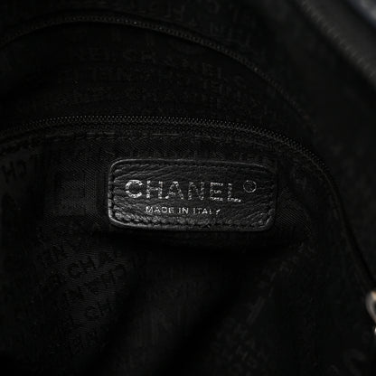Chanel Lambskin Stitched Medium Ultimate Soft Tote Black 6 of 11
