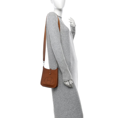 Hermes Taurillon Clemence Evelyne TPM Gold 2 of 14