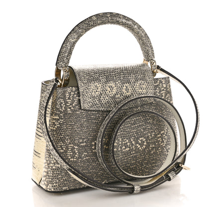 Louis Vuitton Lizard Capucines Mini Argento 3 of 9