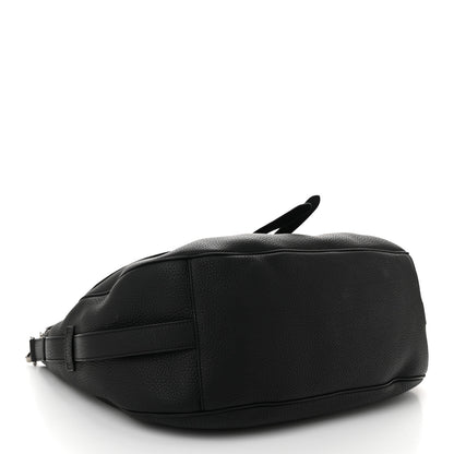 Christian Dior Grained Calfskin Saddle Soft Bag Black 7 of 19