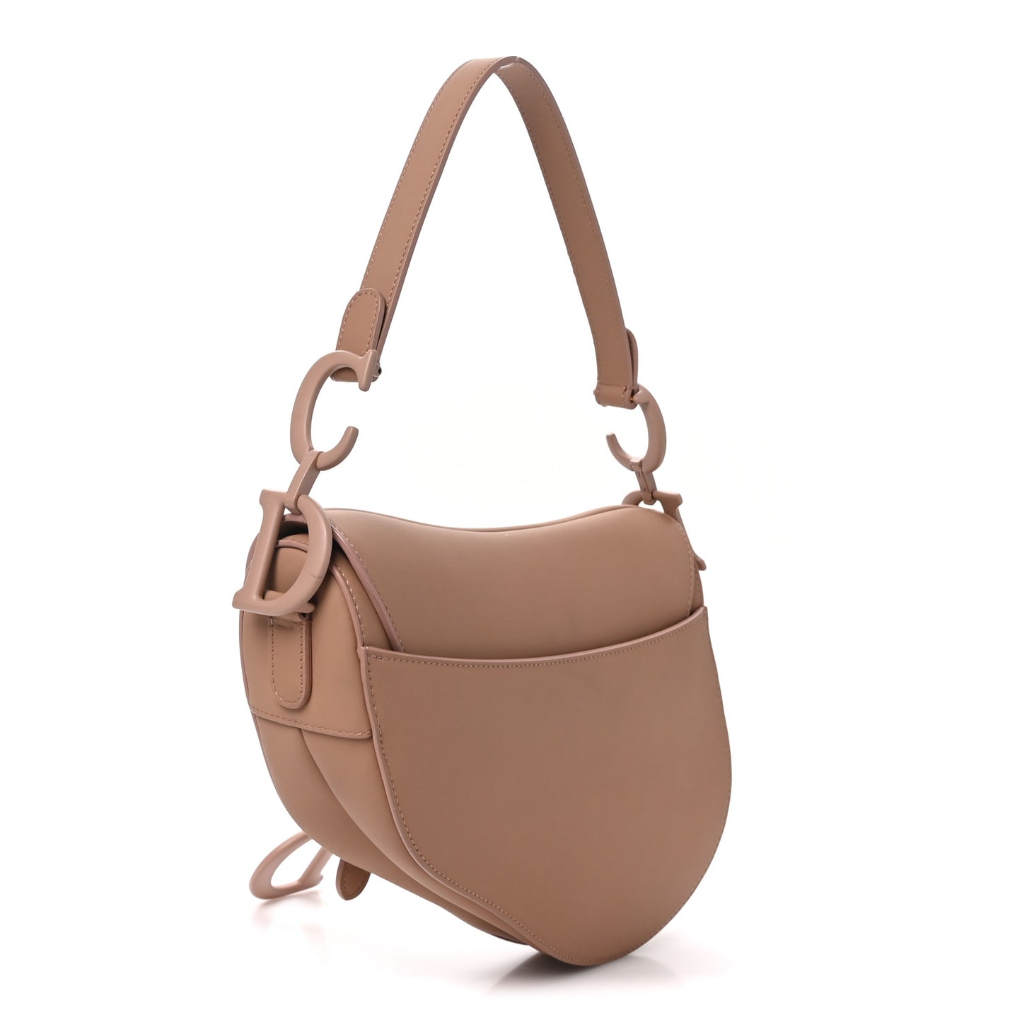 Ultra Matte Calfskin Saddle Bag Blush
