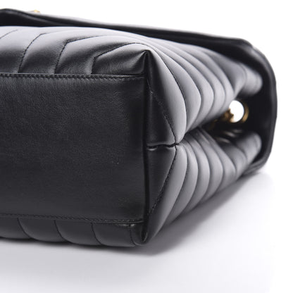 Saint Laurent Calfskin Y Quilted Monogram Medium Loulou Chain Satchel Black 8 of 8