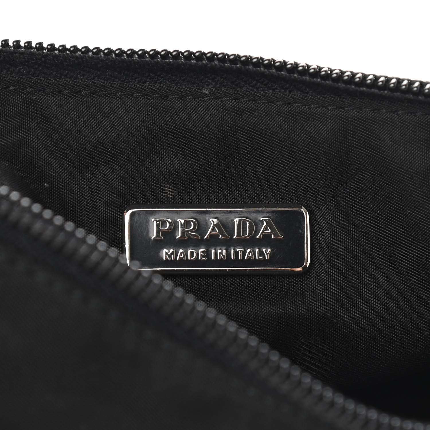 Prada Tessuto Nylon Pochette Bag Black 5 of 10