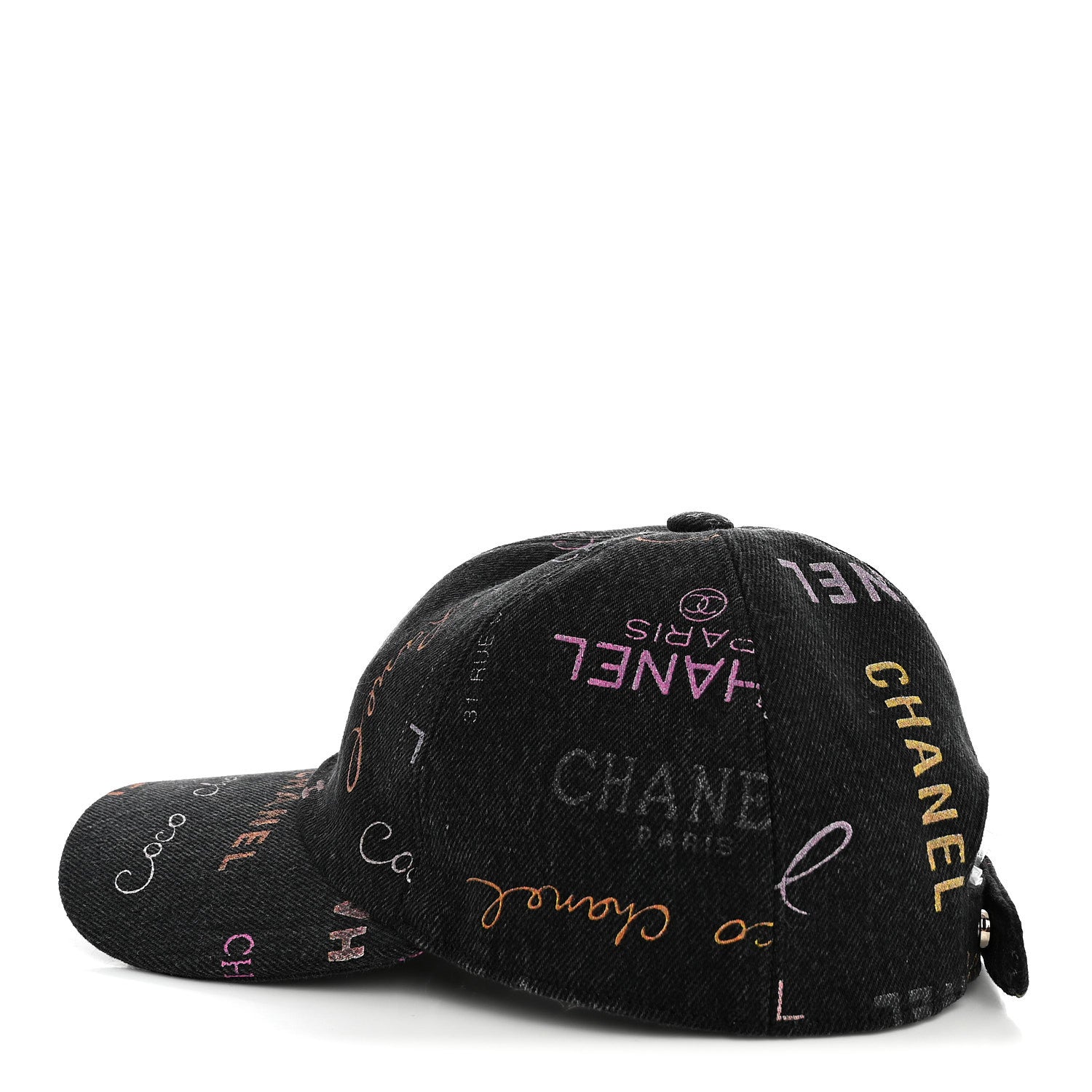 Chanel Denim Mood Cap Hat Black 4 of 9