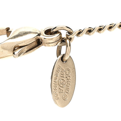 Chanel Pearl CC Pendant Necklace Light Gold 4 of 4