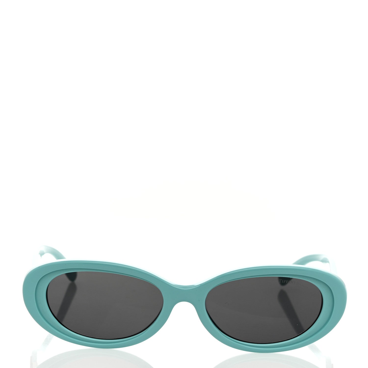 Tiffany Acetate Return to Tiffany Oval Sunglasses TF 4221 Tiffany Blue Dark Gray 2 of 8