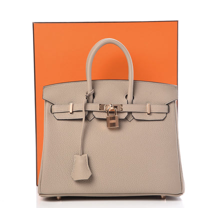 Hermes Togo Birkin 25 Gris Tourterelle 38 of 38