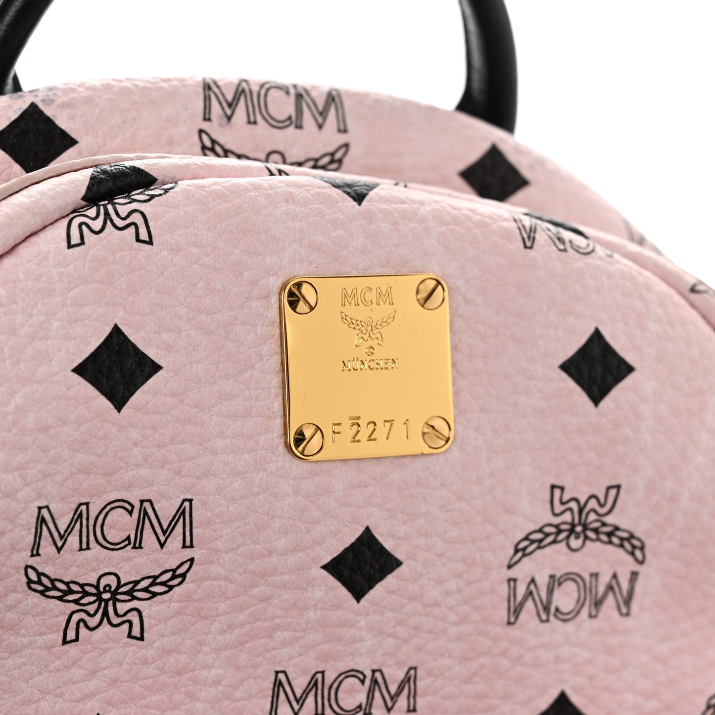 Visetos Side Stud Mini Stark Backpack Pink Black