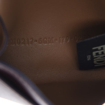 Fendi Vitello Liberty Vitello Century Bi-Color By The Way Gusseted Cardholder Bordeaux Sand 6 of 8