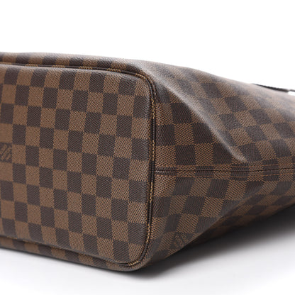 Louis Vuitton Damier Ebene Neo Neverfull MM Rose Ballerine 7 of 10