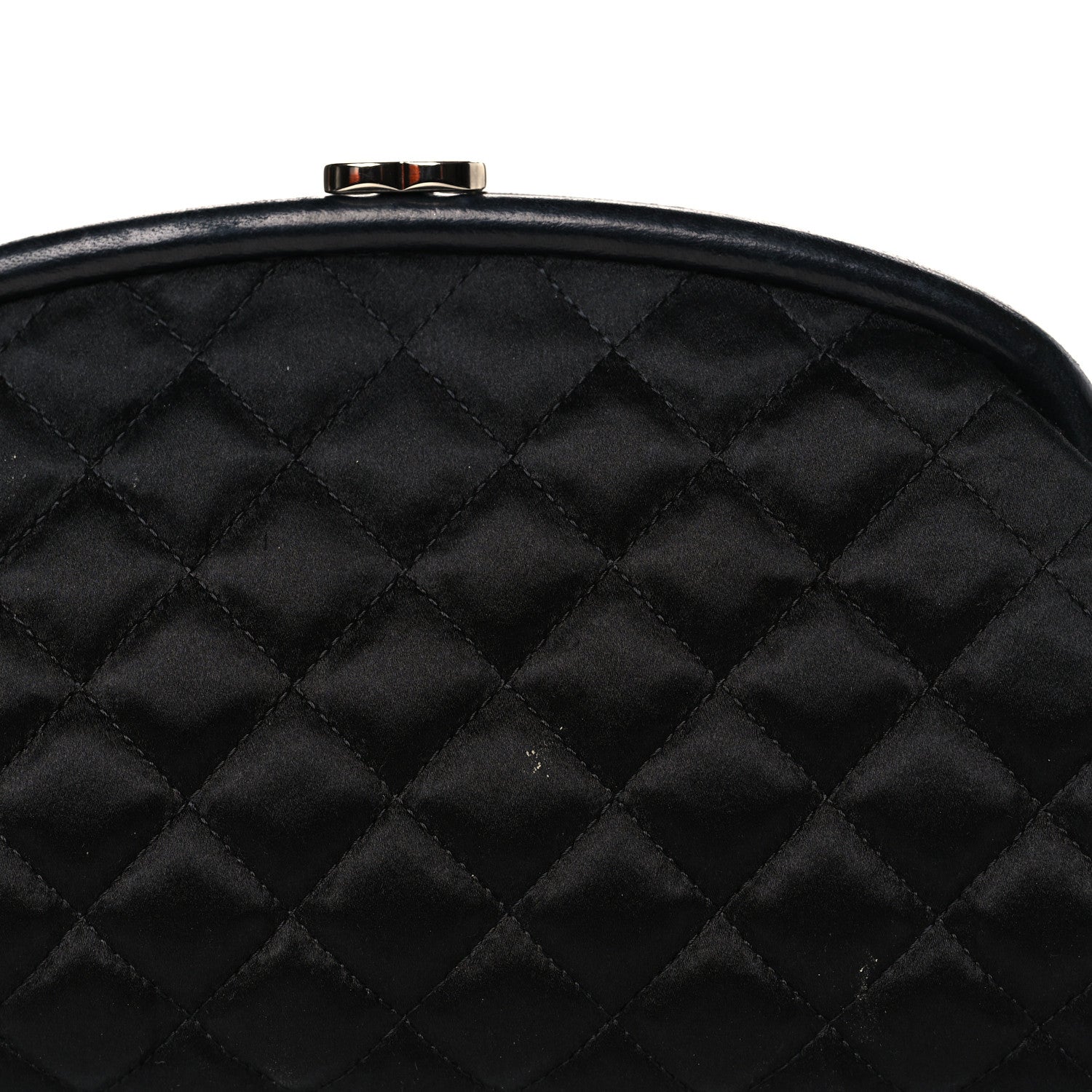 Chanel Satin Quilted Timeless Clutch Black 10 of 11