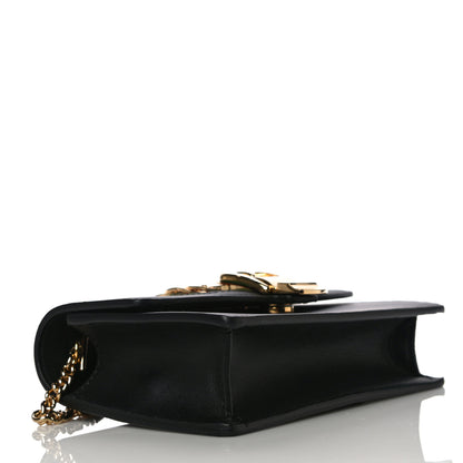 Gucci Calfskin Super Mini Sylvie Chain Shoulder Bag Black 4 of 14