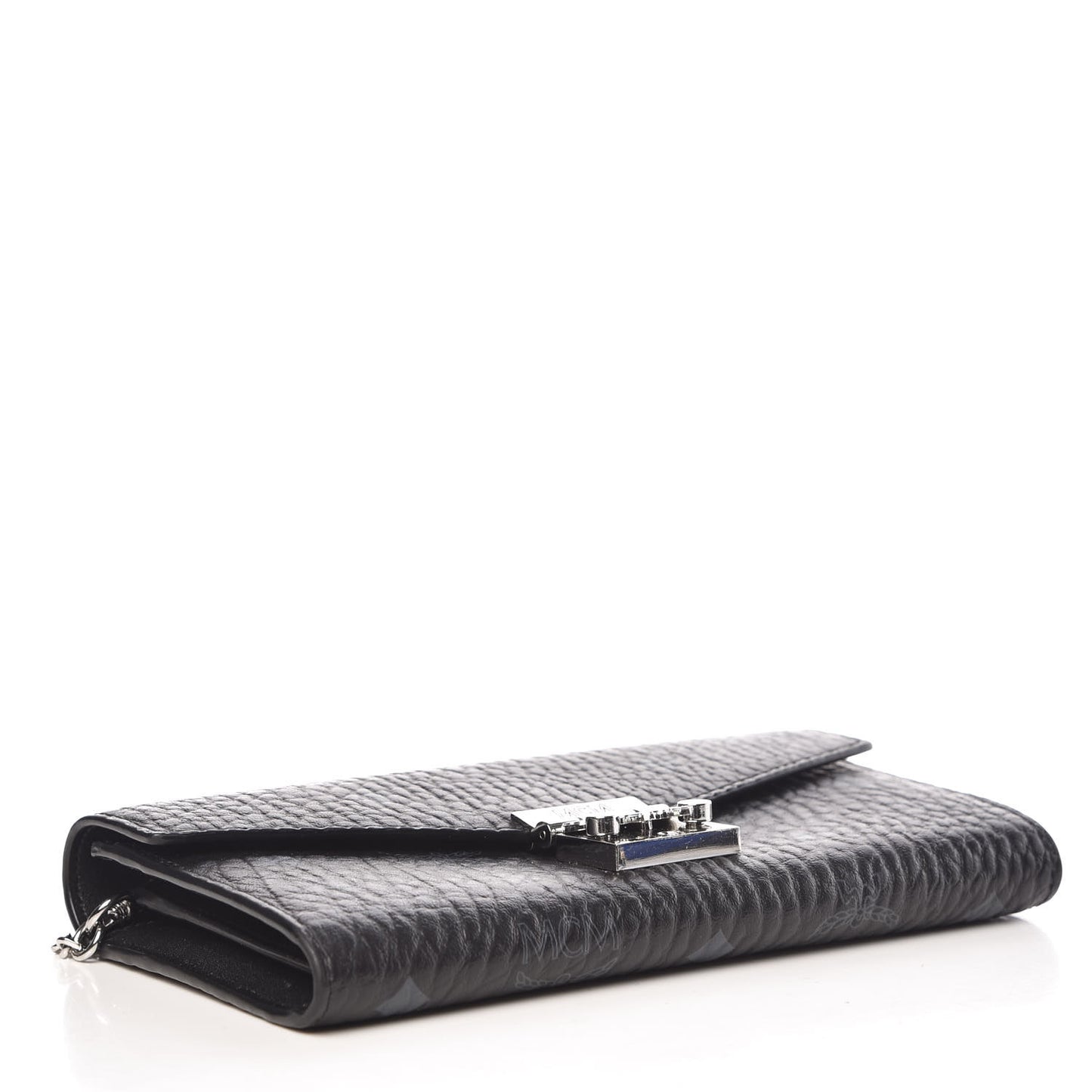 Visetos Large Patricia Wallet On Chain Black