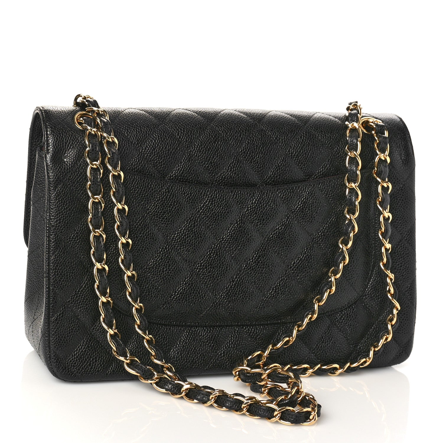 Chanel Caviar Quilted Jumbo Double Flap Black 3 of 10