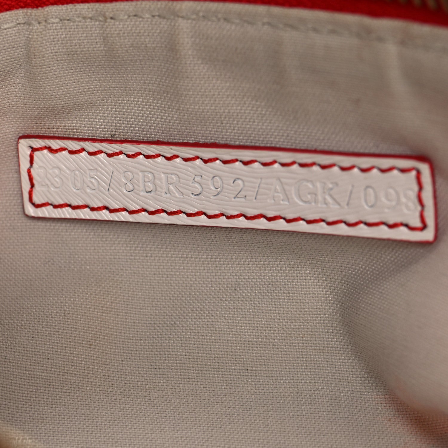 Fendi Canvas Ombre Logo Chain Strap Pochette Red White 7 of 12