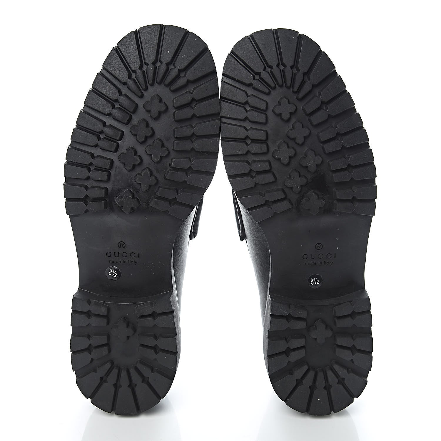 Gucci Laredo Calfskin Mens Horsebit Loafers 8.5 Black 8 of 9