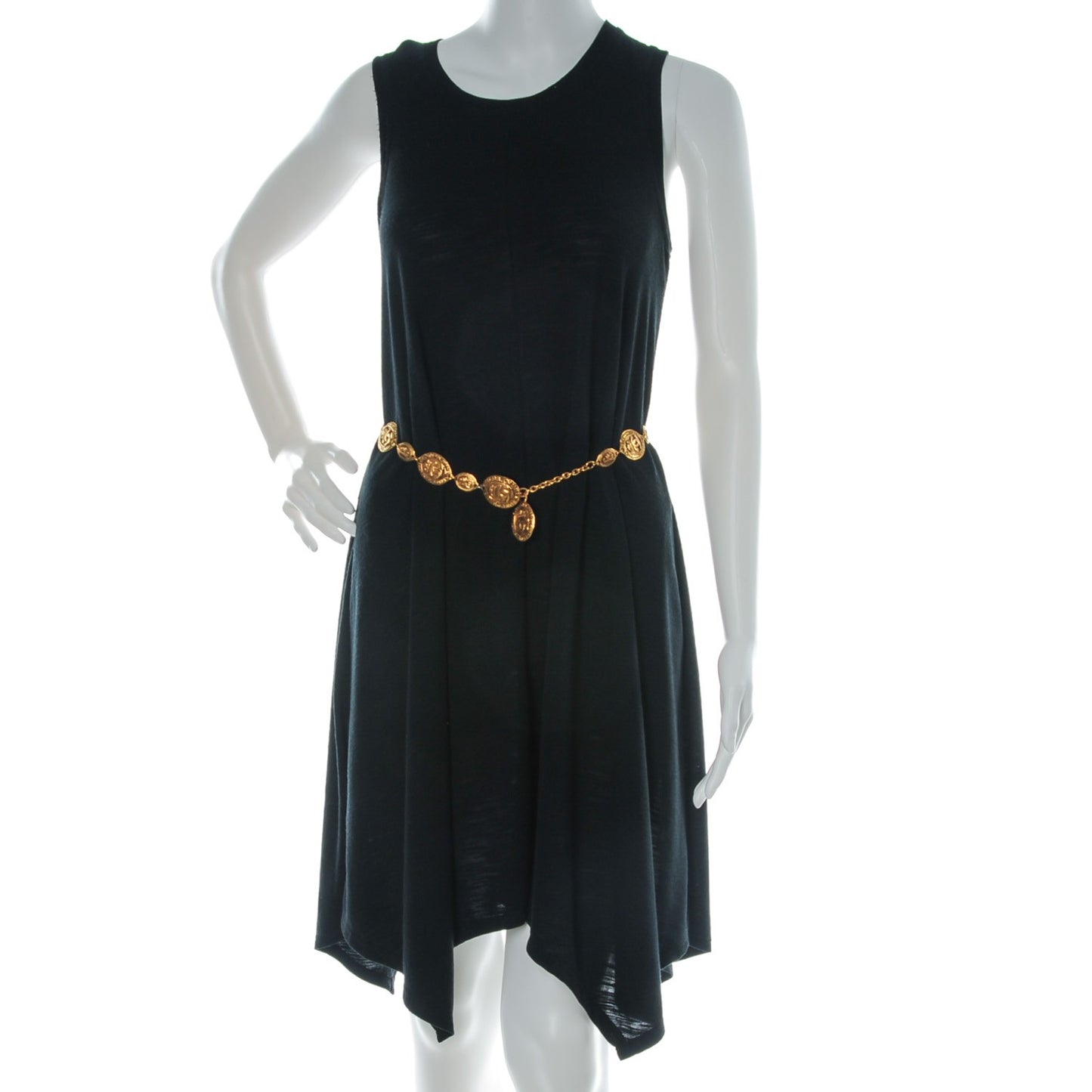 CC Medallion Chain Belt Gold