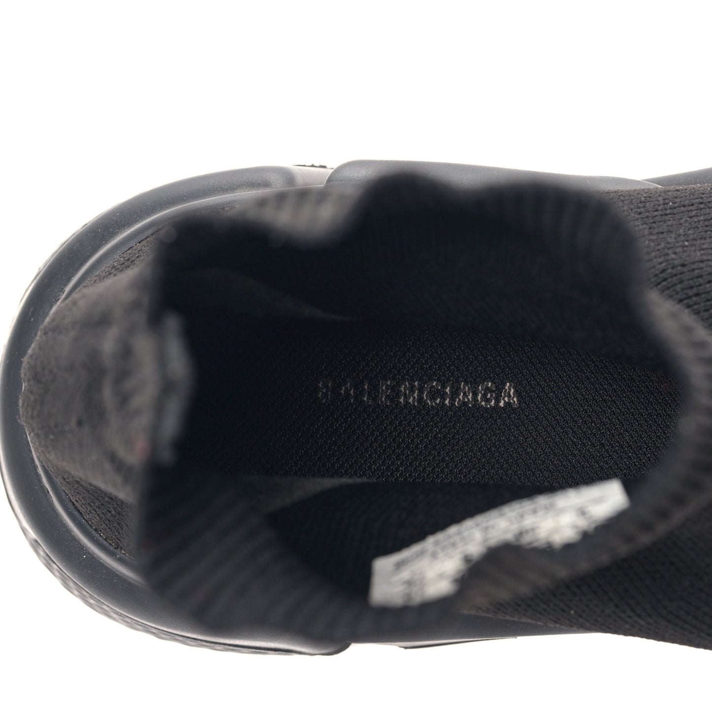 Neoprene Knit Womens Speed Sneakers 38 Black