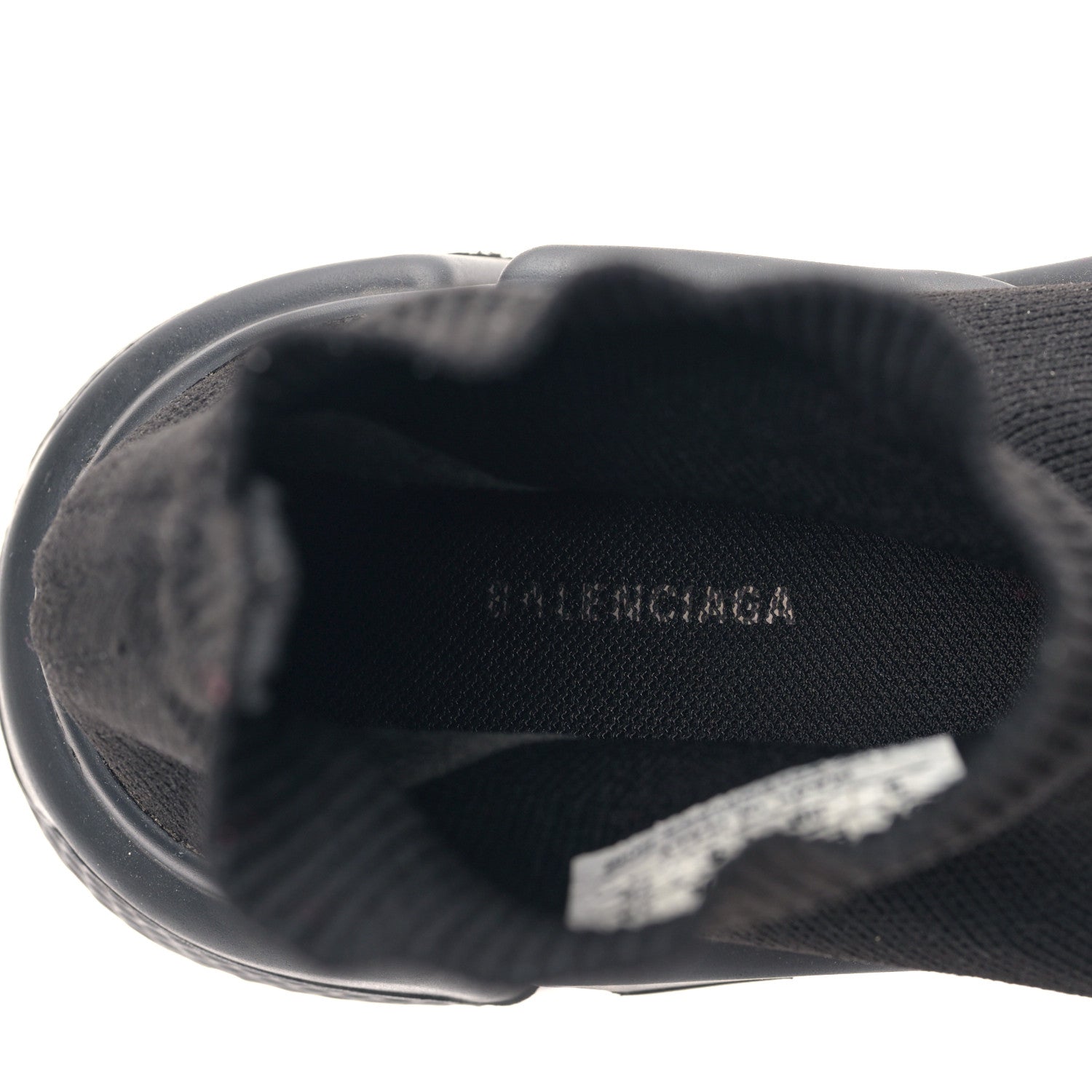 Balenciaga Neoprene Knit Womens Speed Sneakers 38 Black 6 of 8