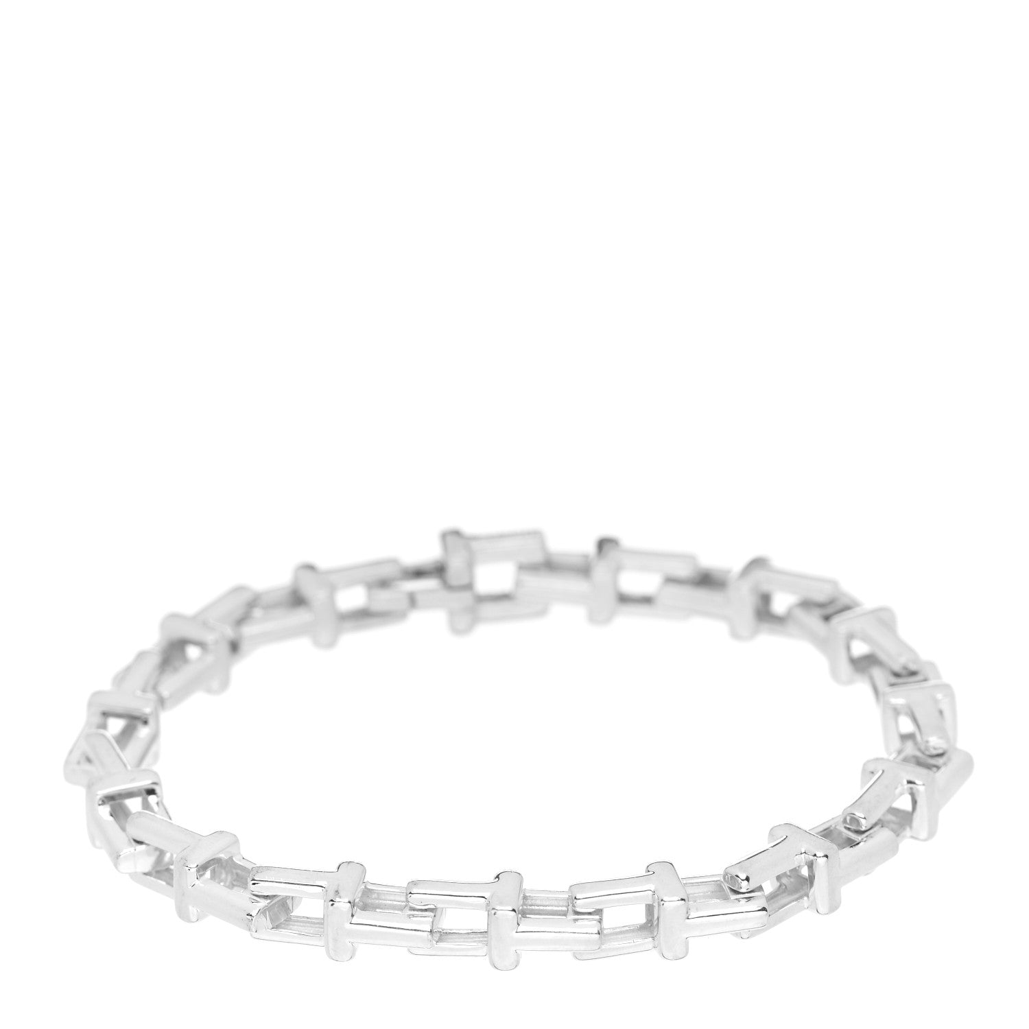 Tiffany Sterling Silver T Chain Bracelet 1 of 4