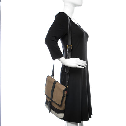 Burberry Canvas Mega Check Everson Crossbody Black 2 of 10